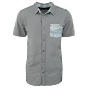 RUSTY Hawaiian pocket short sleeve button shirt S